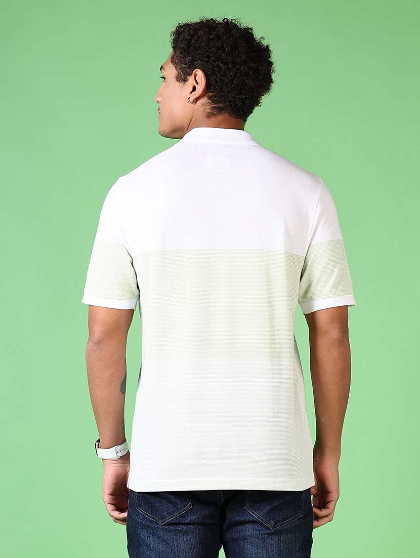 men striped short sleeve polo t-shirt - 21608503 -  Standard Image - 2