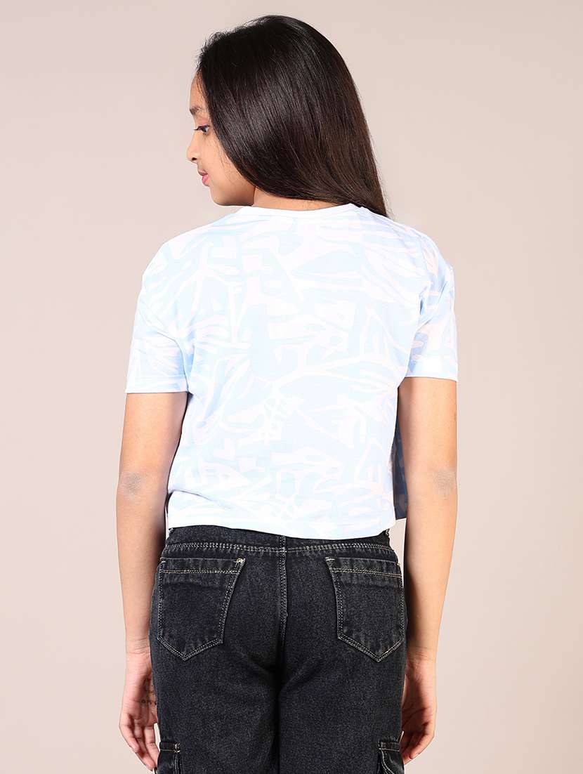 girls printed cotton tee - 21608638 -  Standard Image - 2