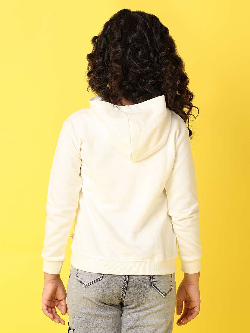 girls front print long sleeve sweatshirt - 21608679 -  Standard Image - 2