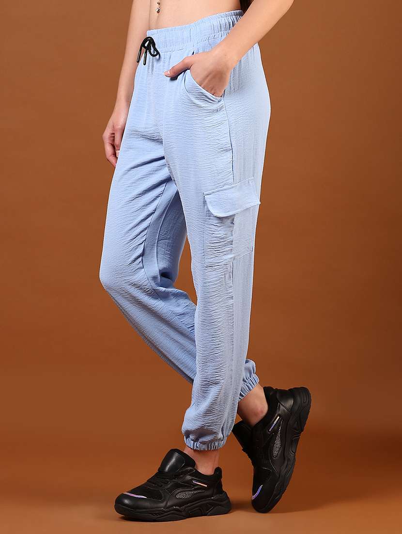 women solid mid rise regular fit jogger - 21608712 -  Standard Image - 2