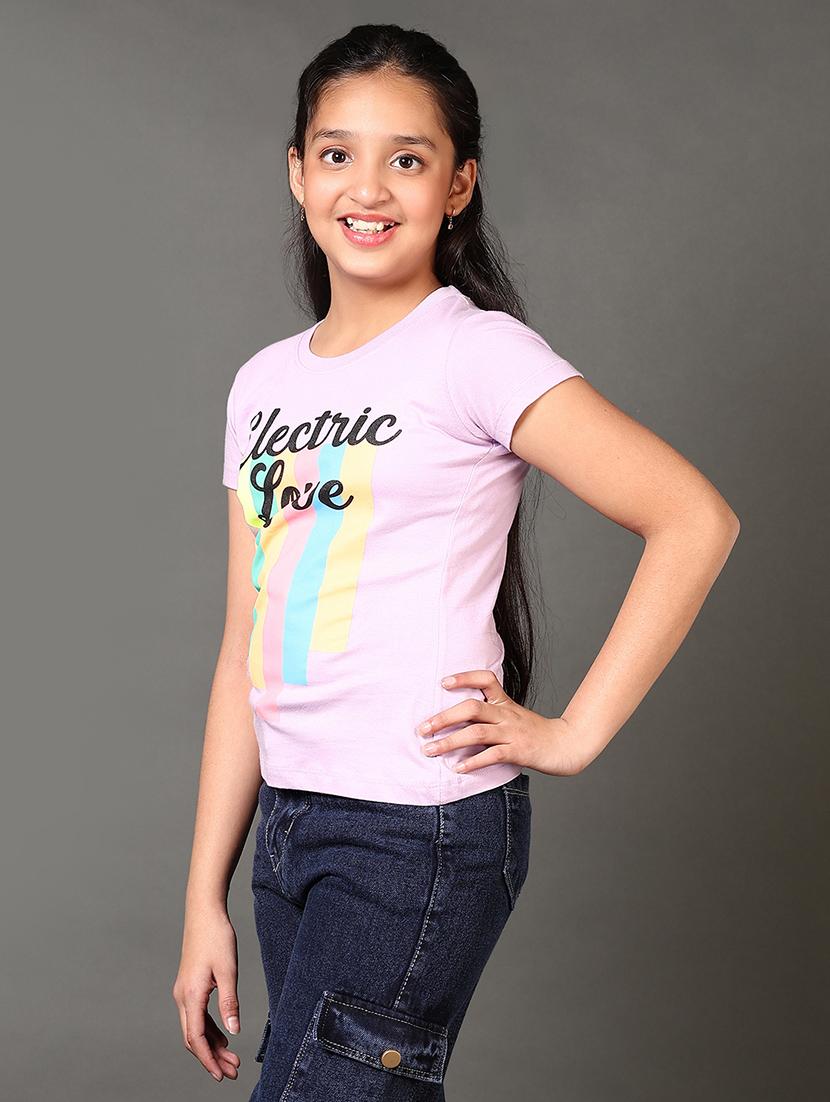 girls printed short sleeves tee - 21608834 - Standard Image - 2