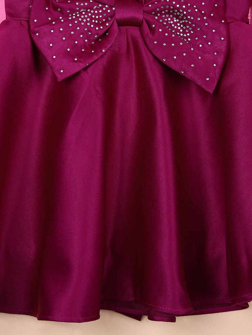 girls embellish round neck frock - 21608906 - Standard Image - 2