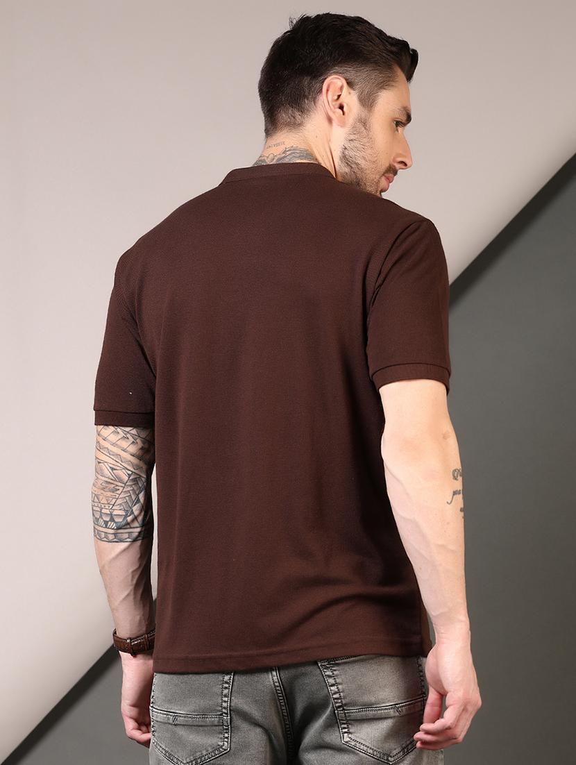men short sleeves plain t-shirt - 21608979 - Standard Image - 2