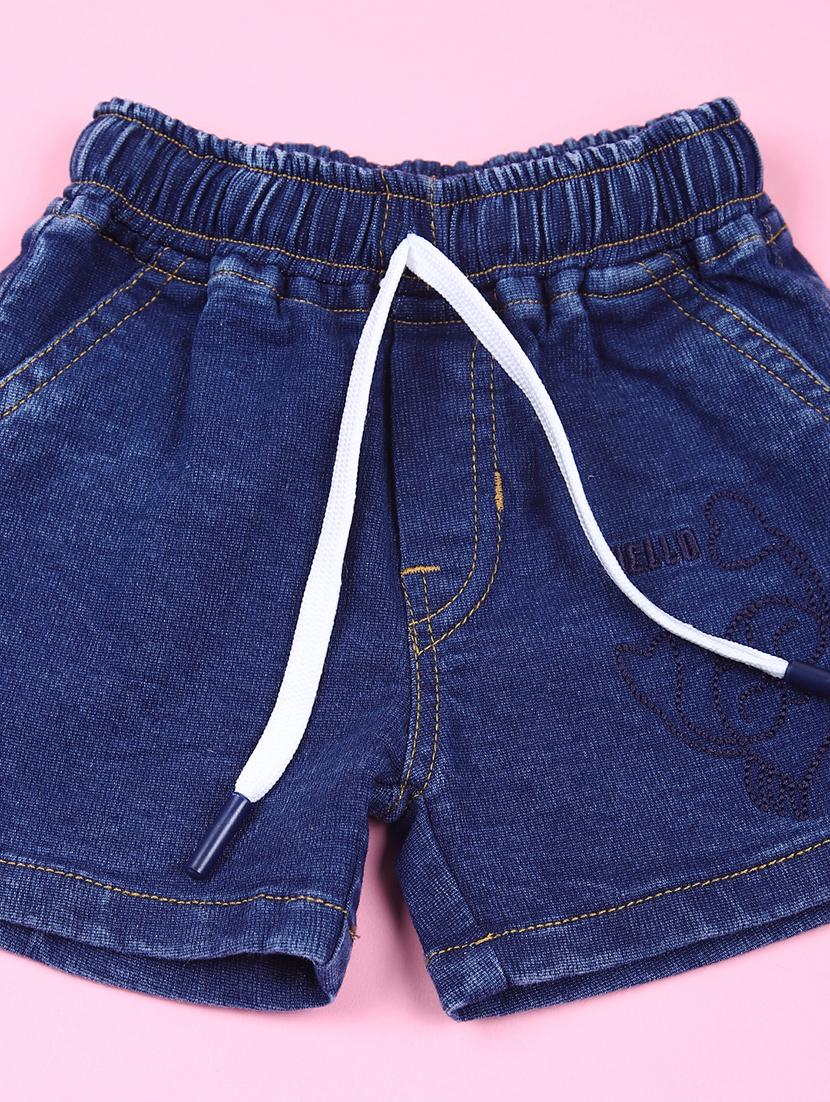 kids mid rise solid shorts - 21609076 - Standard Image - 2