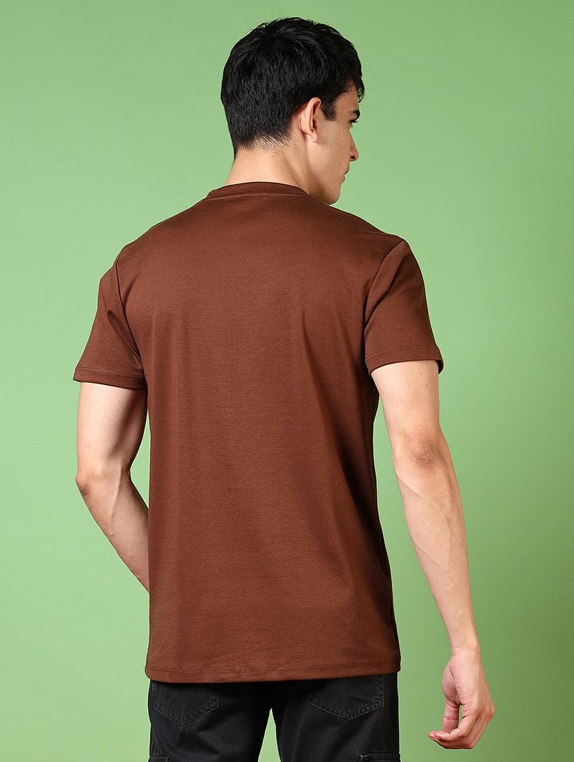 men printed round neck short sleeves t-shirt - 21609146 - Standard Image - 2