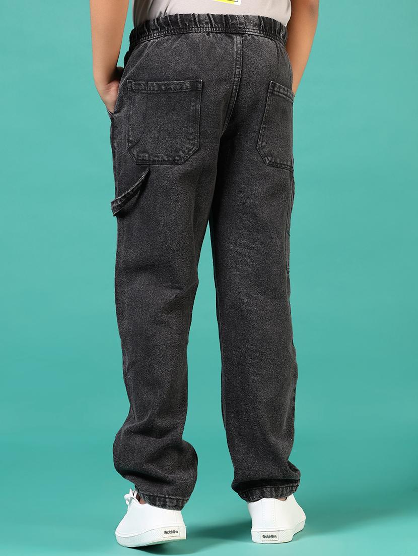 boys solid mid rise relaxed fit jean - 21609212 - Standard Image - 2