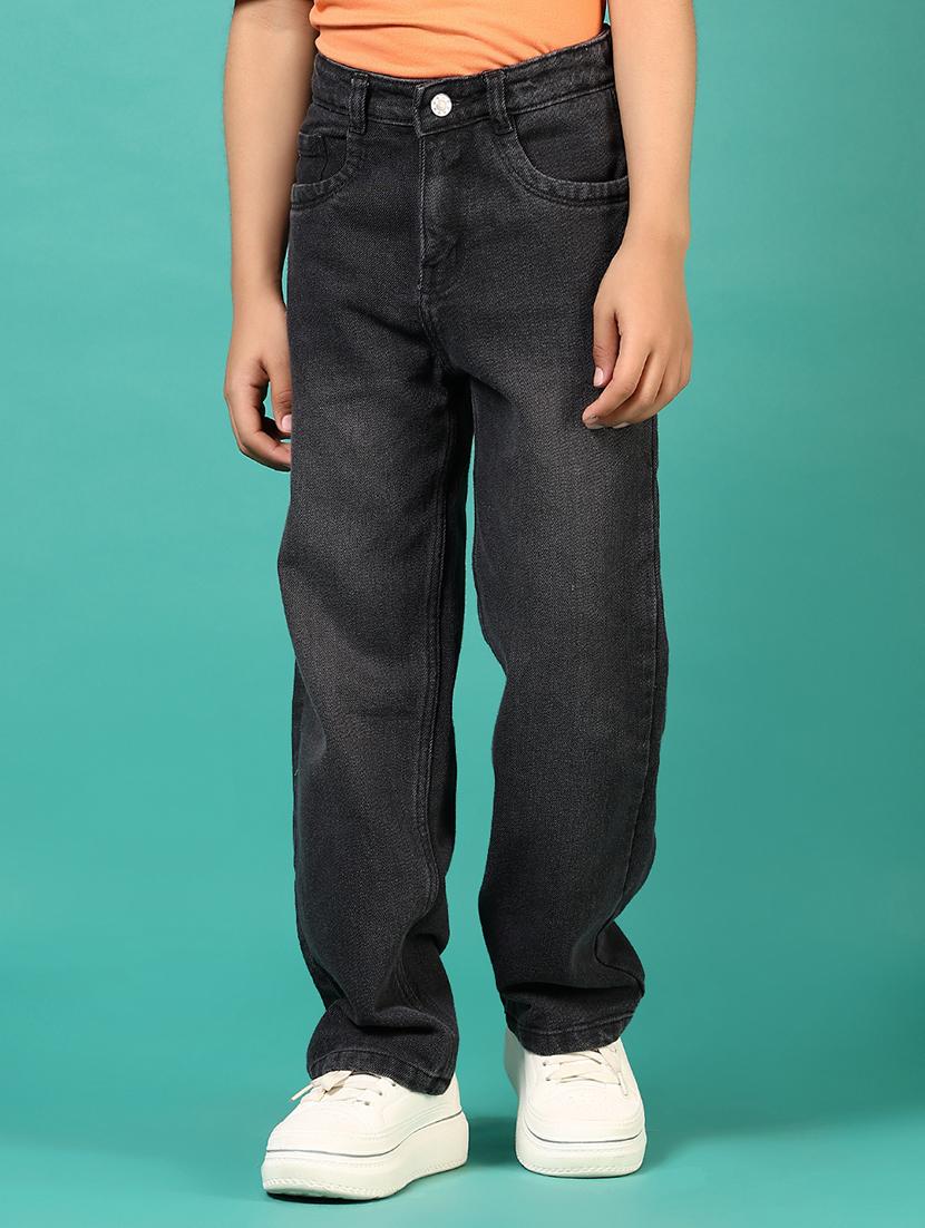 boys solid mid rise relaxed fit jean - 21609384 -  Zoom Image - 0