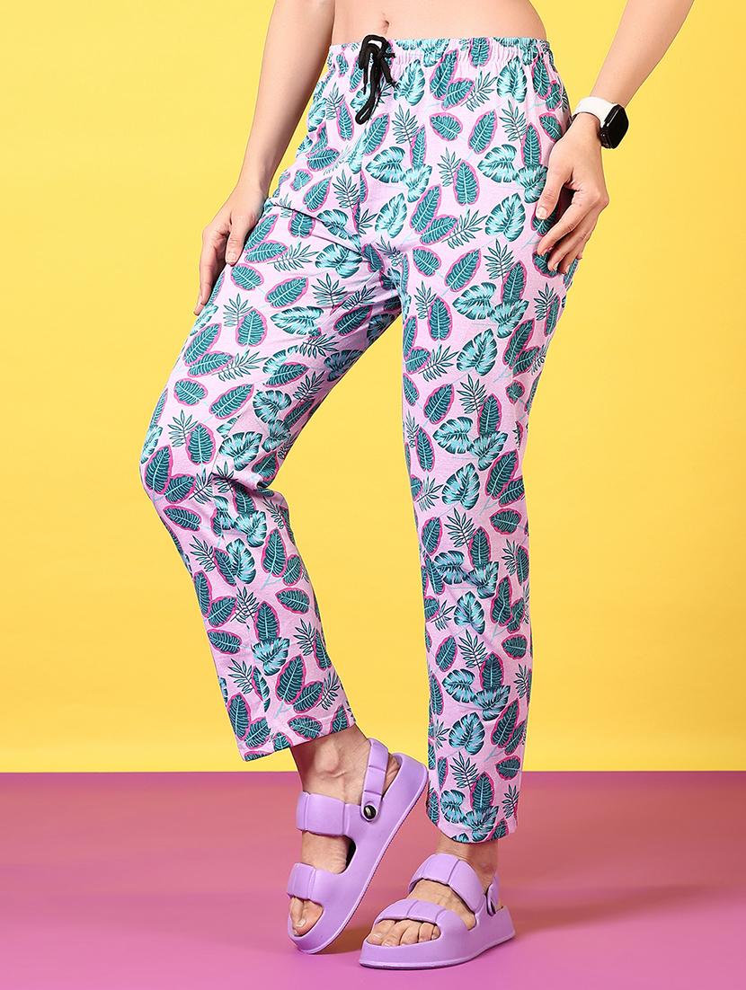women printed cotton pajama - 21609400 - Standard Image - 2