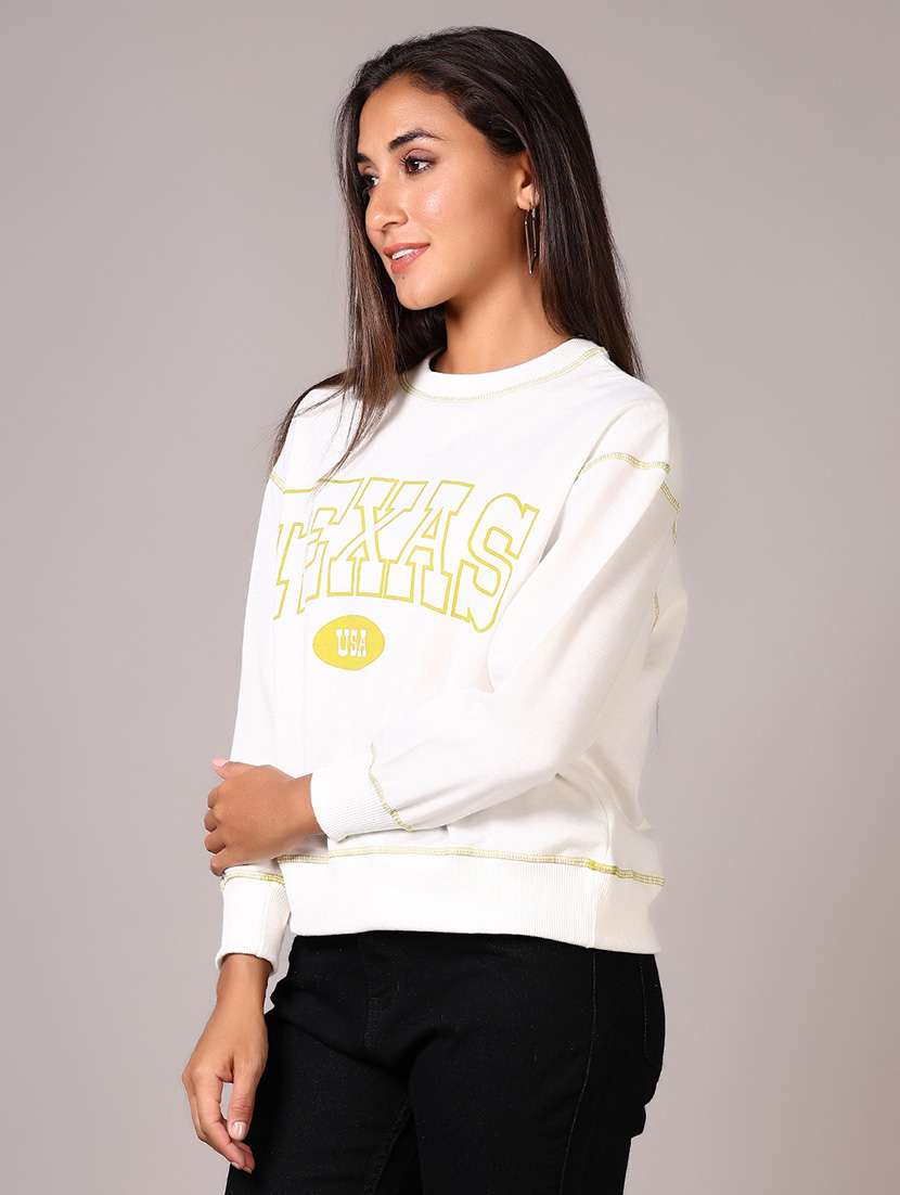 women printed long sleeves sweatshirt - 21609626 -  Standard Image - 2