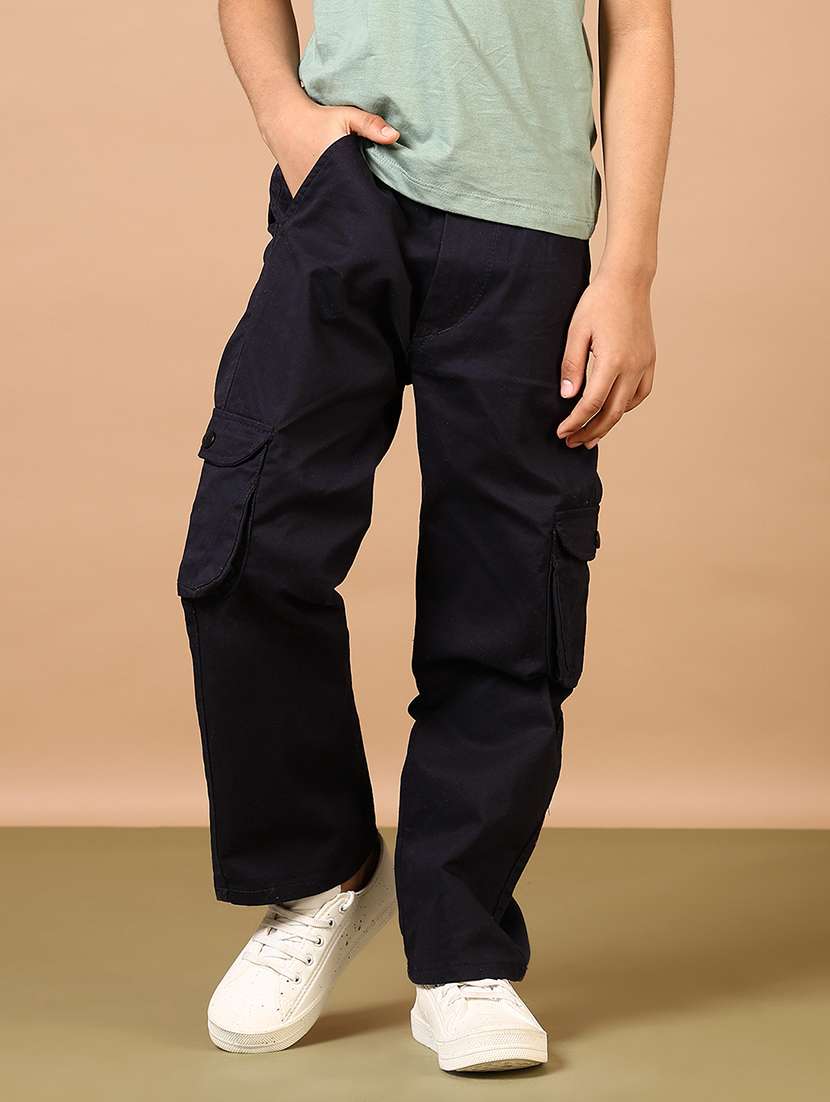 boys plain mid rise cargo - 21609648 -  Standard Image - 2