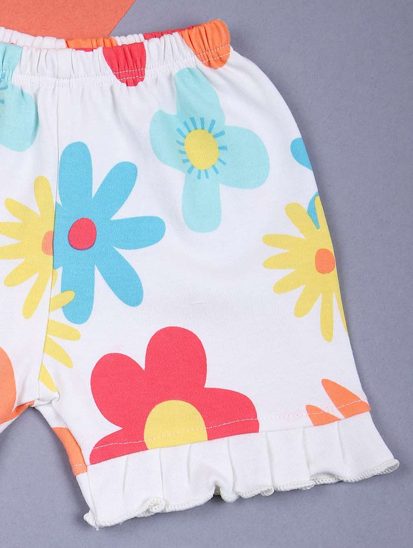 girls printed short & top set co-ord set - 21609812 - Standard Image - 2