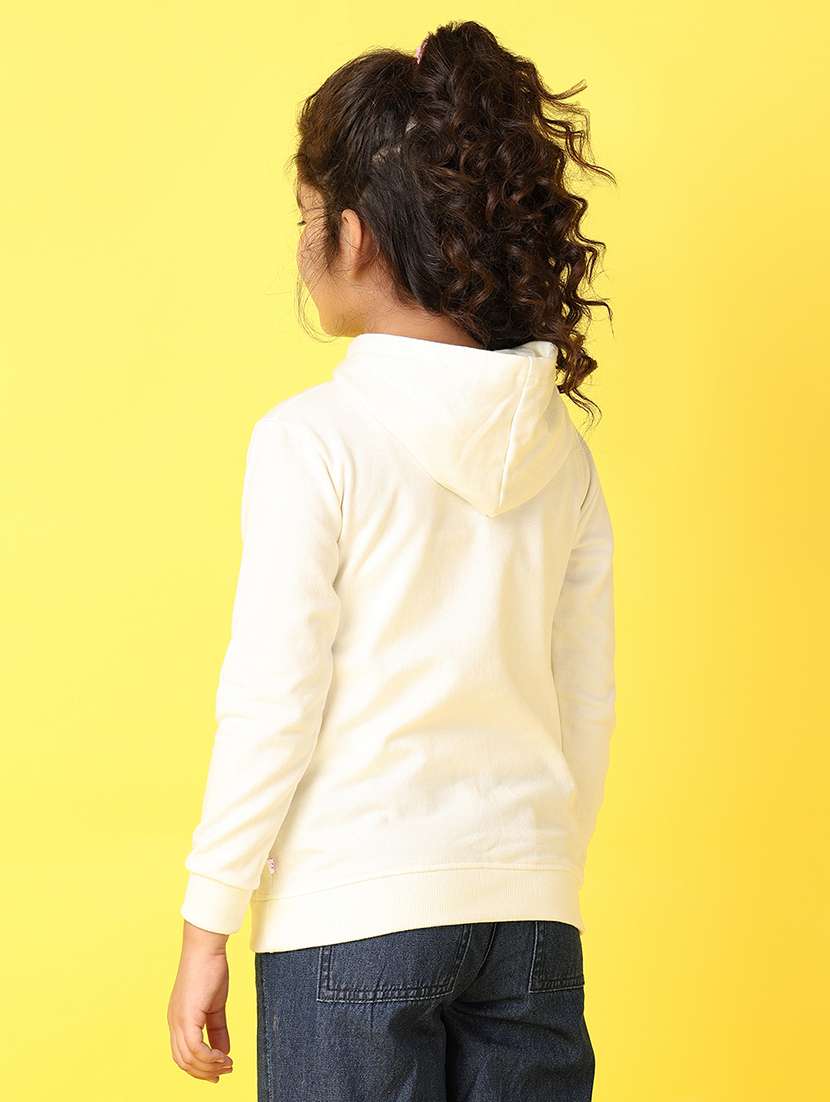 girls front print long sleeve sweatshirt - 21610237 -  Standard Image - 2