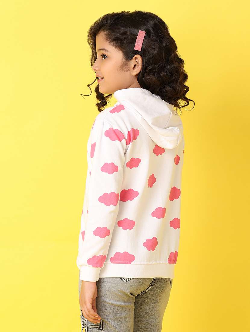 girls printed long sleeve sweatshirt - 21610238 -  Standard Image - 2