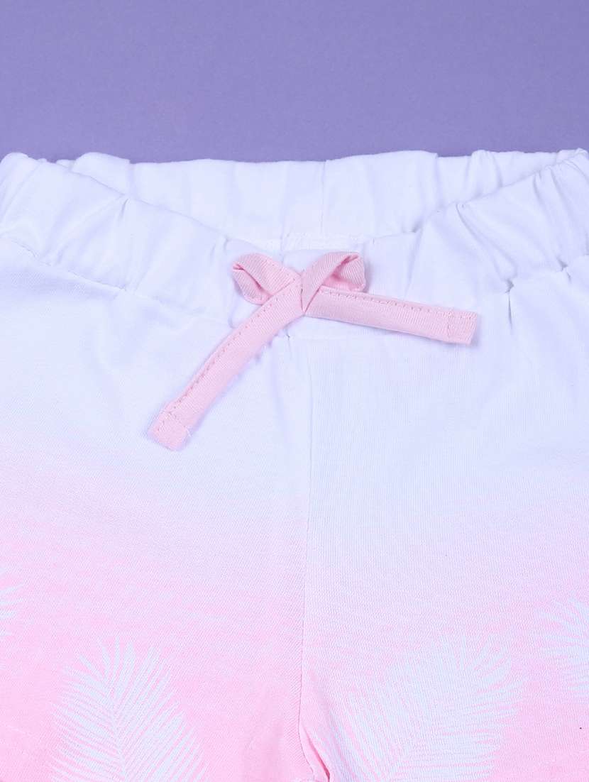 girls printed t-shirt and shorts set - 21610456 -  Standard Image - 2