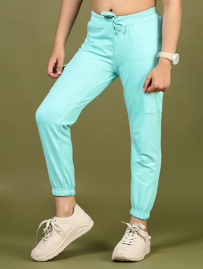 girls solid mid rise cargo - 21610464 -  Standard Image - 2