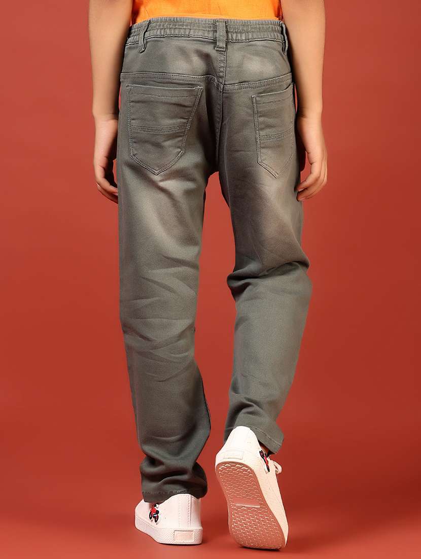 boys solid mid rise relaxed fit jean - 21610584 - Standard Image - 2
