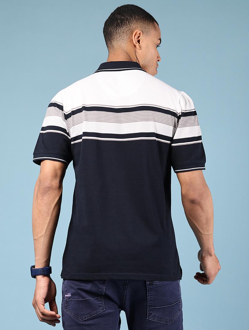 men color block short sleeve regular fit polo t-shirt - 21610626 - Standard Image - 2