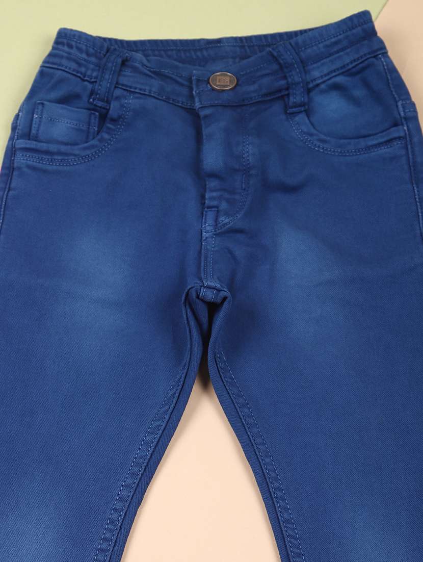 boys solid mid rise slim fit jean - 21610629 -  Standard Image - 2