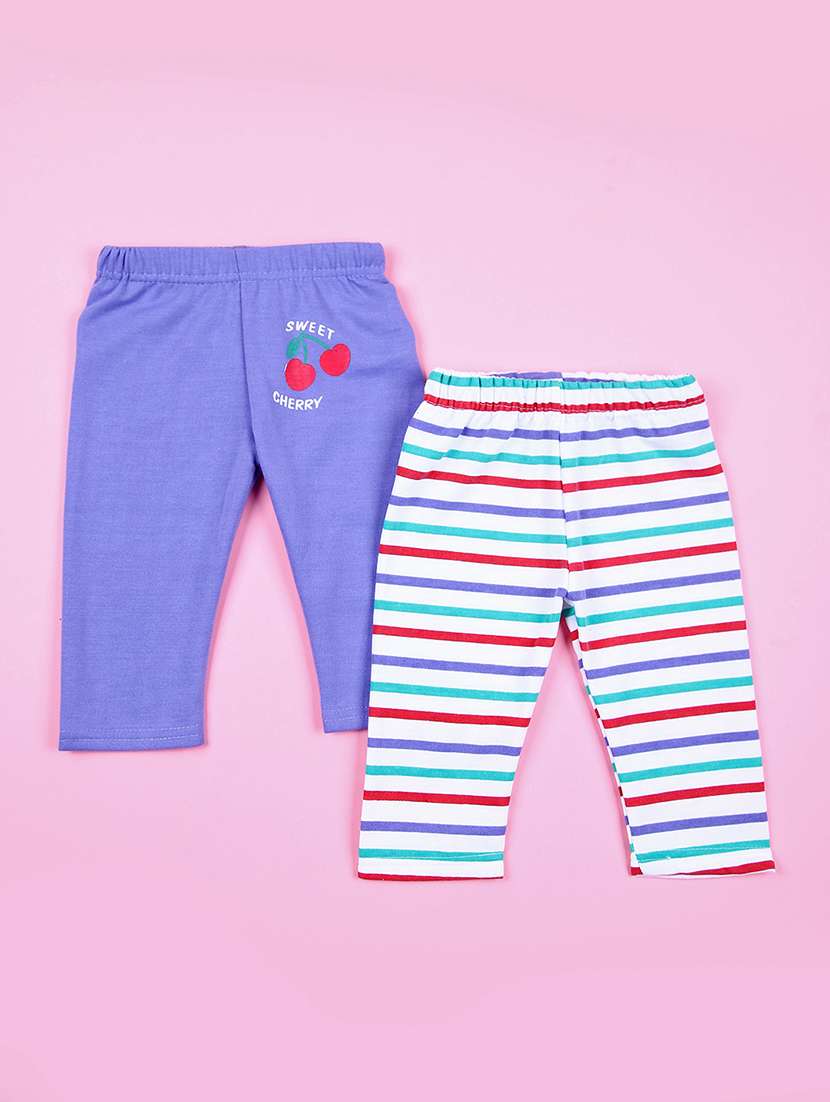 girls pack of 2 printed pyjama 