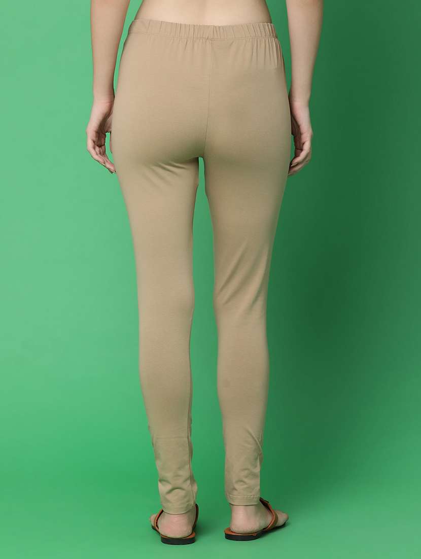women solid mid rise ankle length leggings - 21610765 -  Standard Image - 2