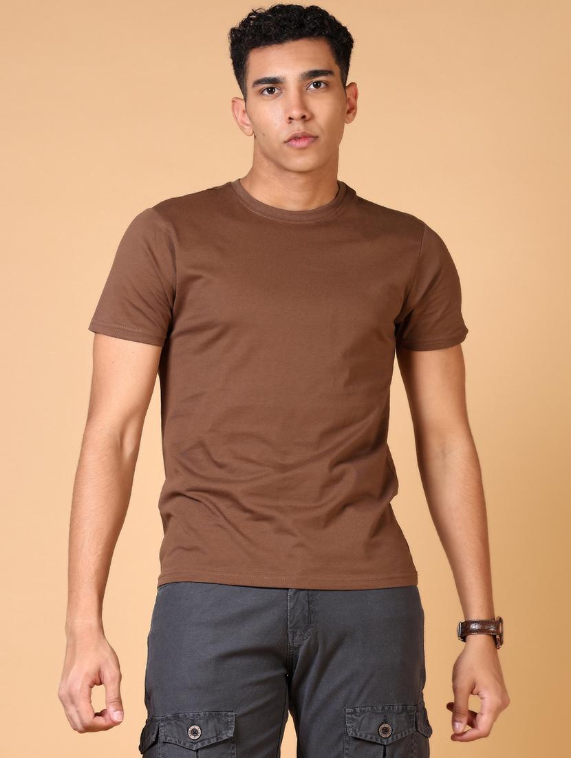 men solid short sleeve t-shirt - 21610863 - Zoom Image - 0
