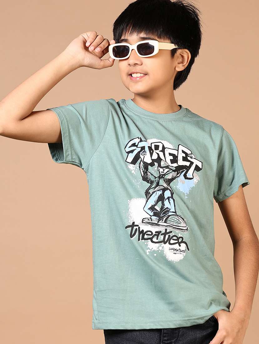boys printed short sleeve t-shirt - 21610983 - Standard Image - 2