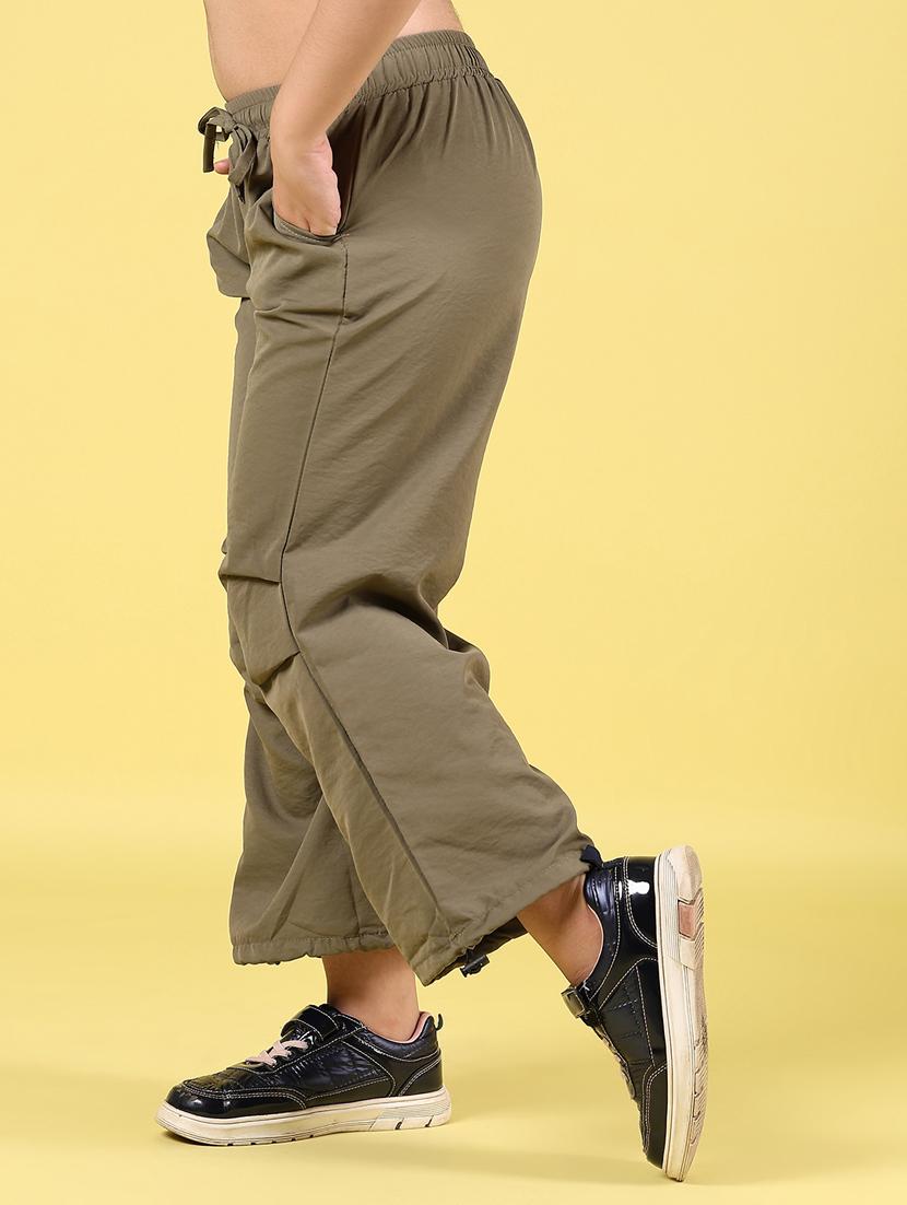 girls solid mid rise jogger - 21611329 - Standard Image - 2