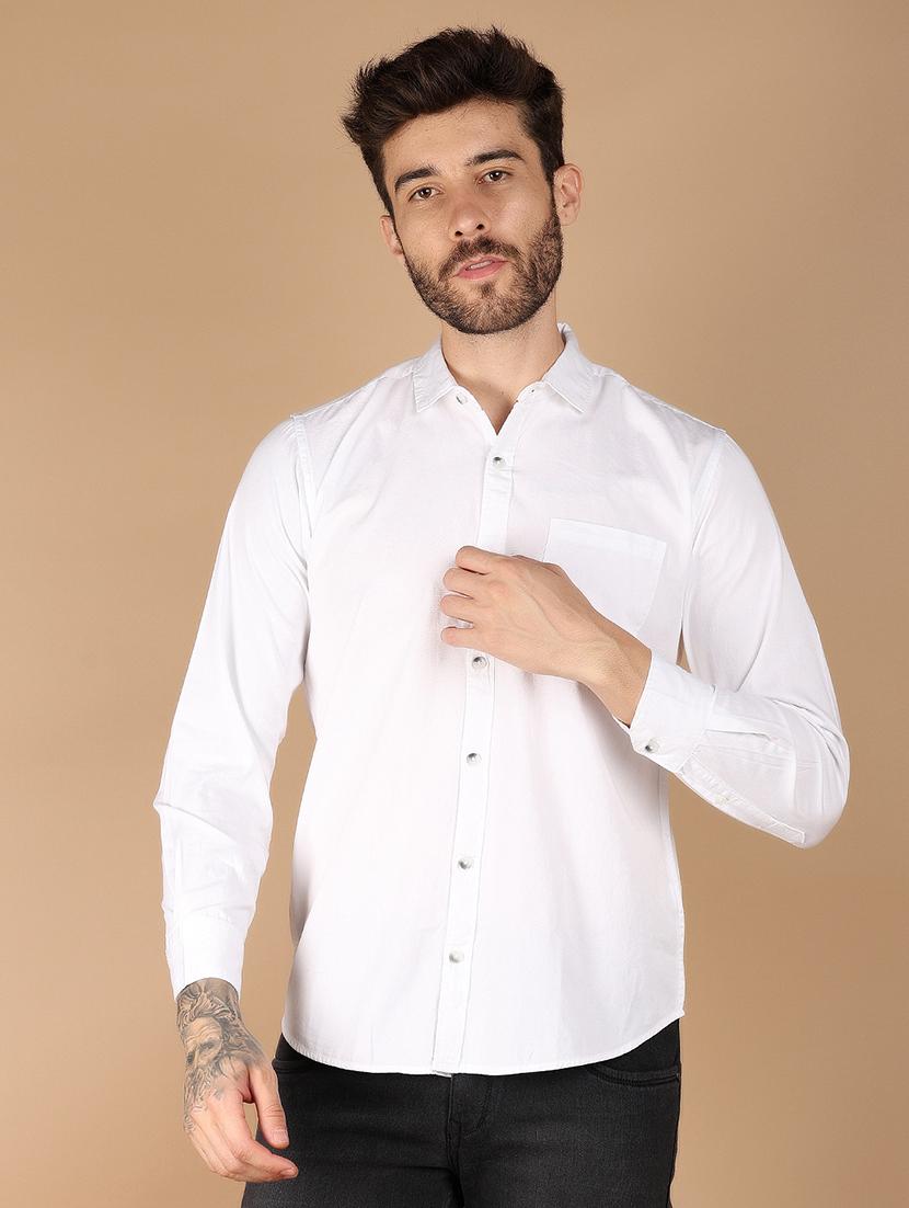 men solid long sleeve casual shirt - 21611594 - Standard Image - 2