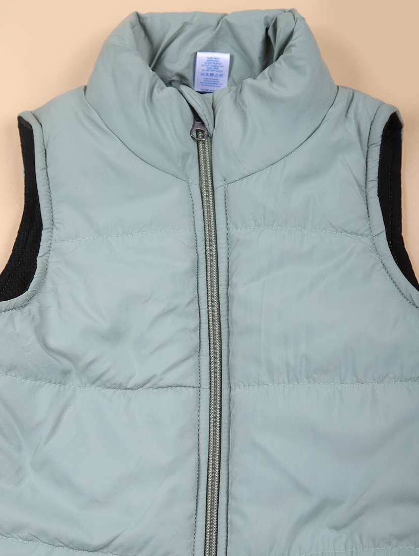 kids solid sleeveless jacket - 21611601 -  Standard Image - 2