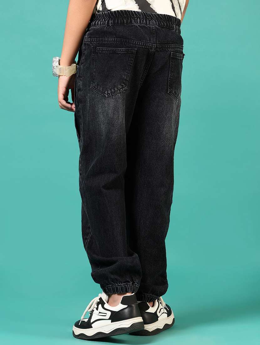 boys solid mid rise relaxed fit jean - 21611771 -  Standard Image - 2