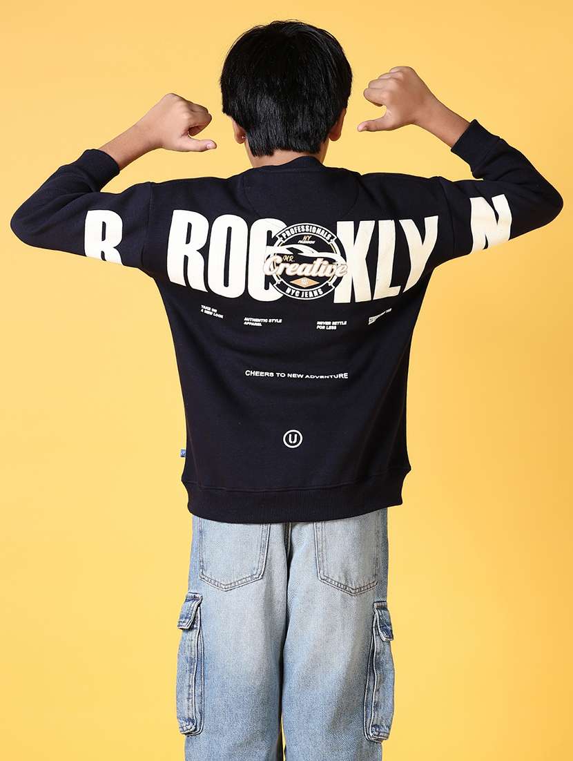 Boys Back Print Long Sleeve Sweatshirt - 21611797 -  Standard Image - 2
