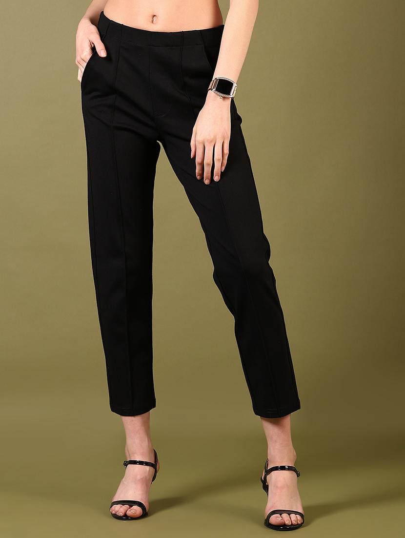 women solid mid peg trouser - 21612001 - Zoom Image - 0