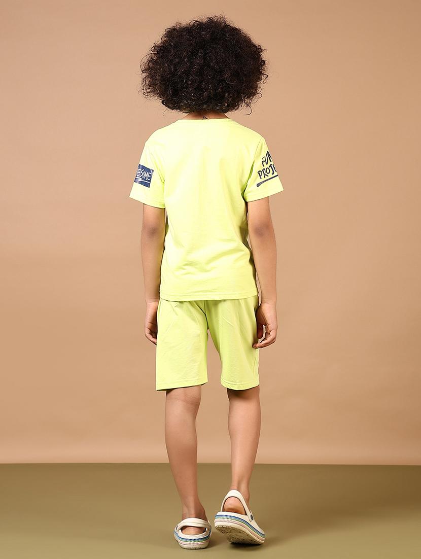 boys printed t-shirt and shorts set - 21612202 - Standard Image - 2