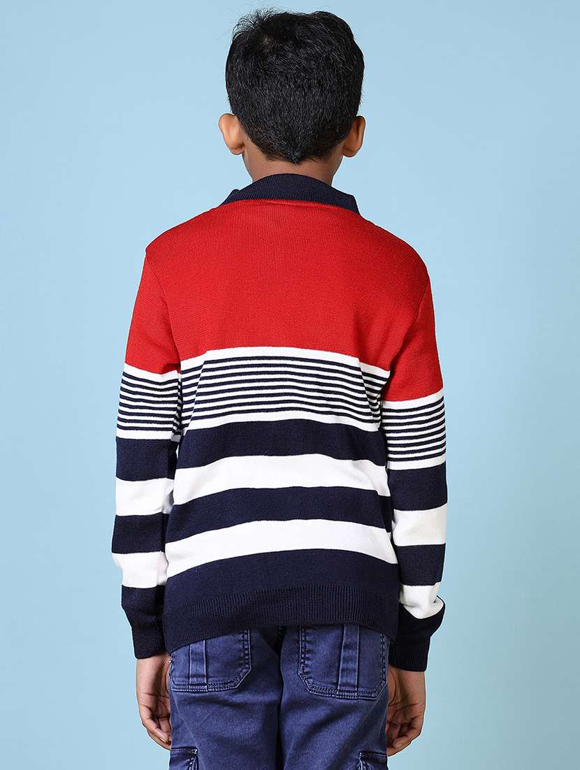 boys striped long sleeve pullover sweater - 21612605 -  Standard Image - 2