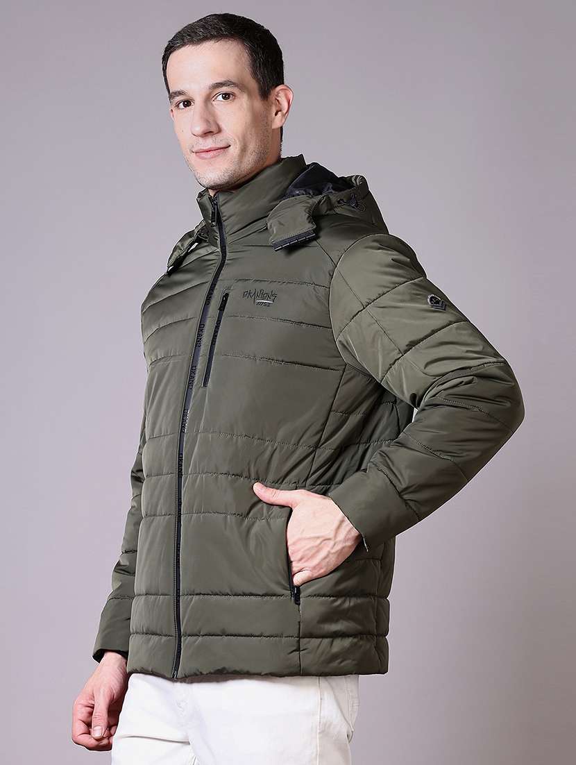 men long sleeves solid quilted jacket - 21612897 -  Standard Image - 2