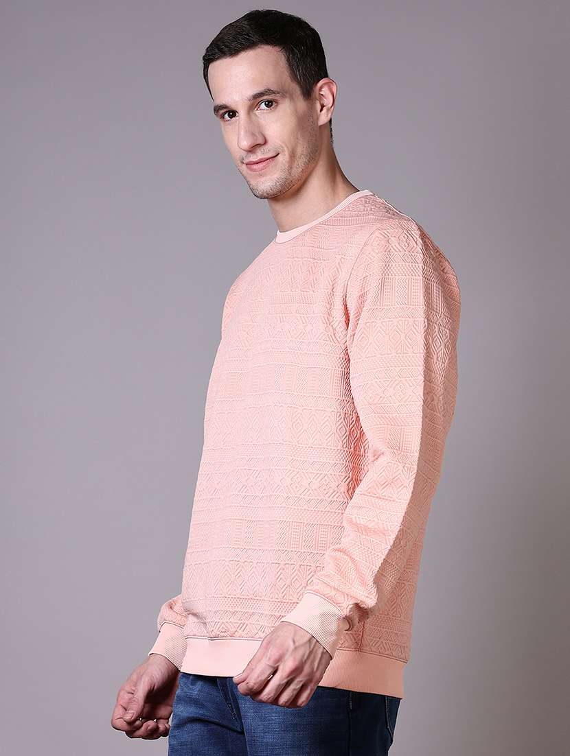 Men Long Sleeves Self Design Pullover - 21612918 -  Standard Image - 2