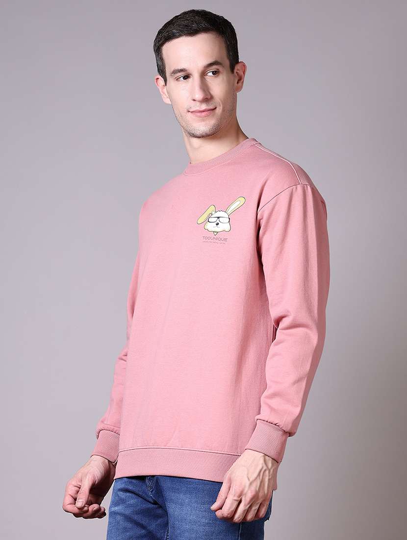 men long sleeves front & back print sweatshirt - 21612934 -  Standard Image - 2