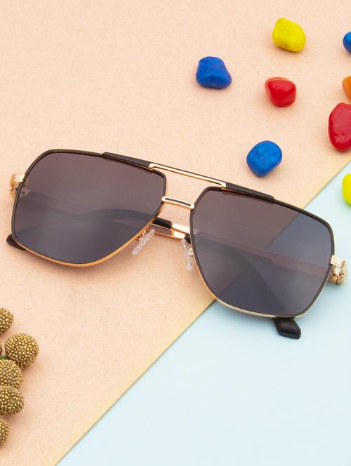 ted smith iconic square polarized grey sunglasses for mens womens - 21613073 - Standard Image - 0