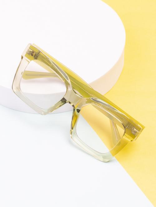 ted smith iconic square  clear sunglasses for mens womens - 21613107 -  Standard Image - 0