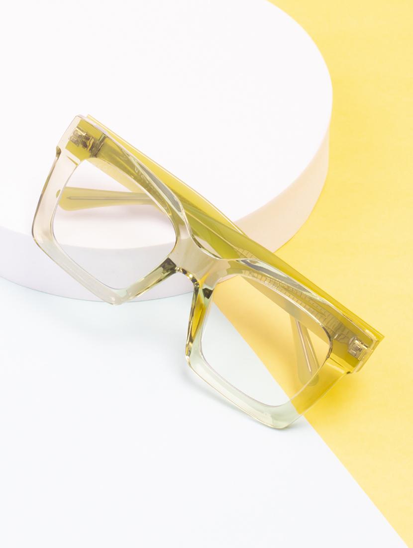 ted smith iconic square  clear sunglasses for mens womens - 21613107 -  Zoom Image - 0
