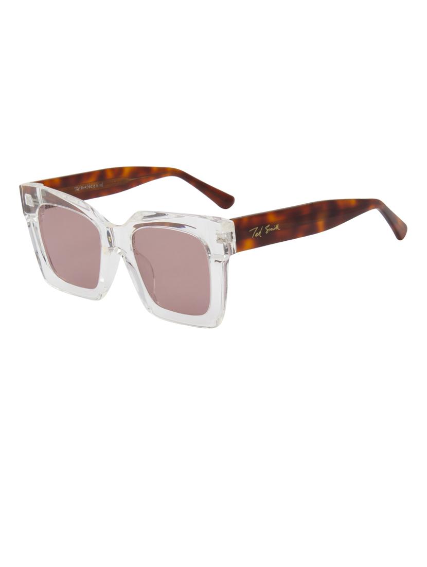 ted smith iconic square clear sunglasses for mens womens - 21613109 - Standard Image - 2