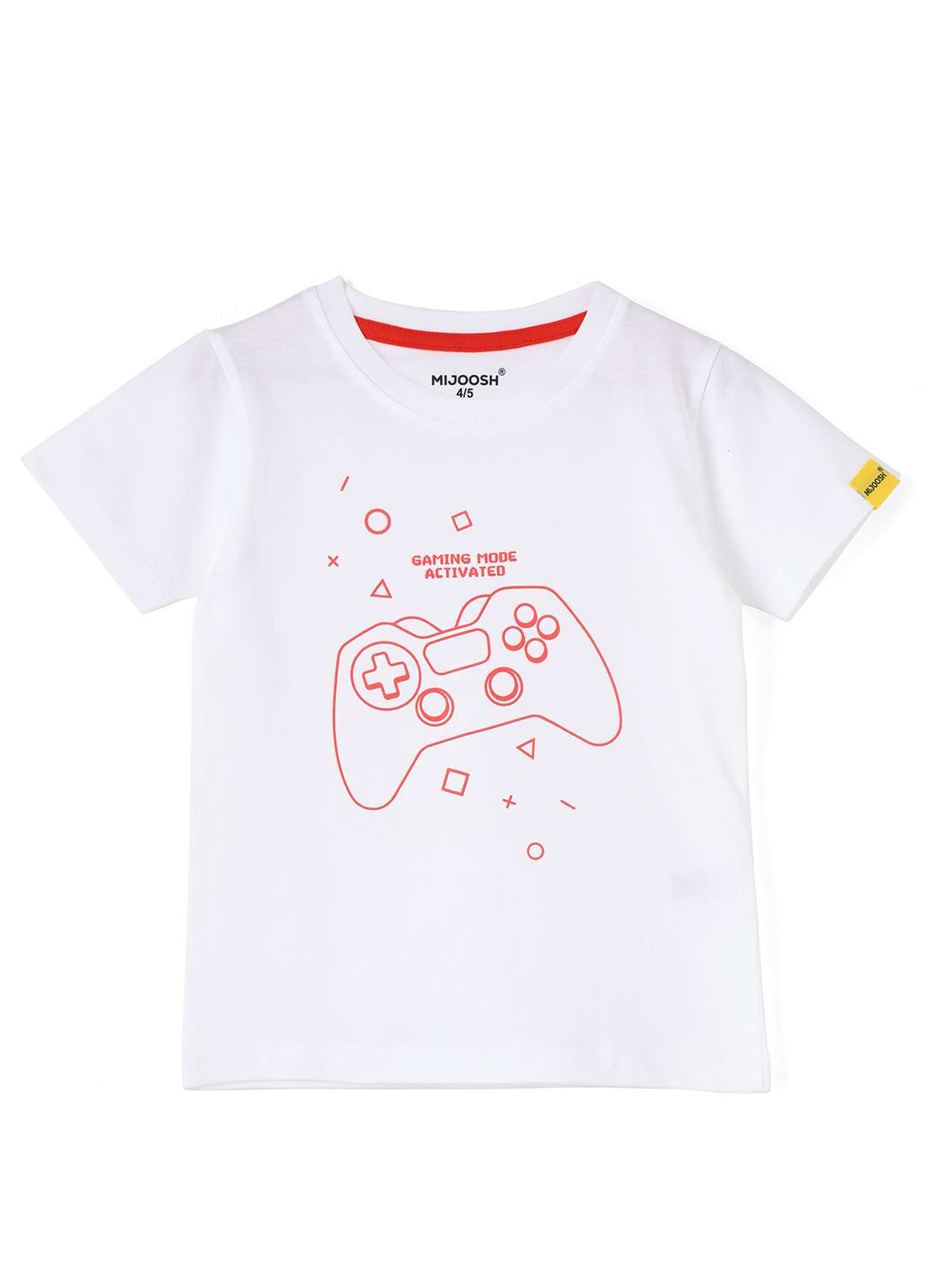 boys front print short sleeve t-shirt