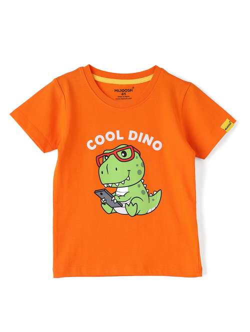 boys front print short sleeve t-shirt - 21613324 -  Standard Image - 0