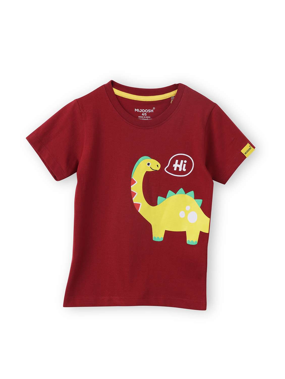 boys front print short sleeve t-shirt