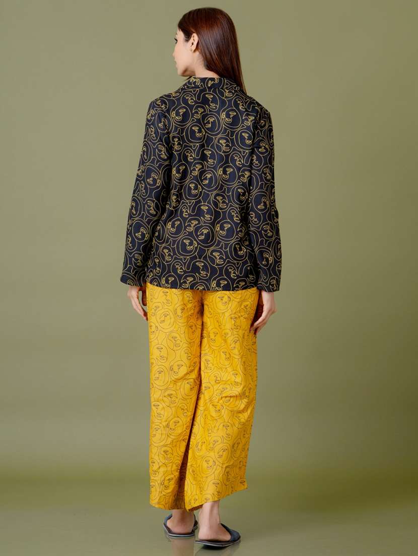 women black printed nightwear set - 21613480 -  Standard Image - 2