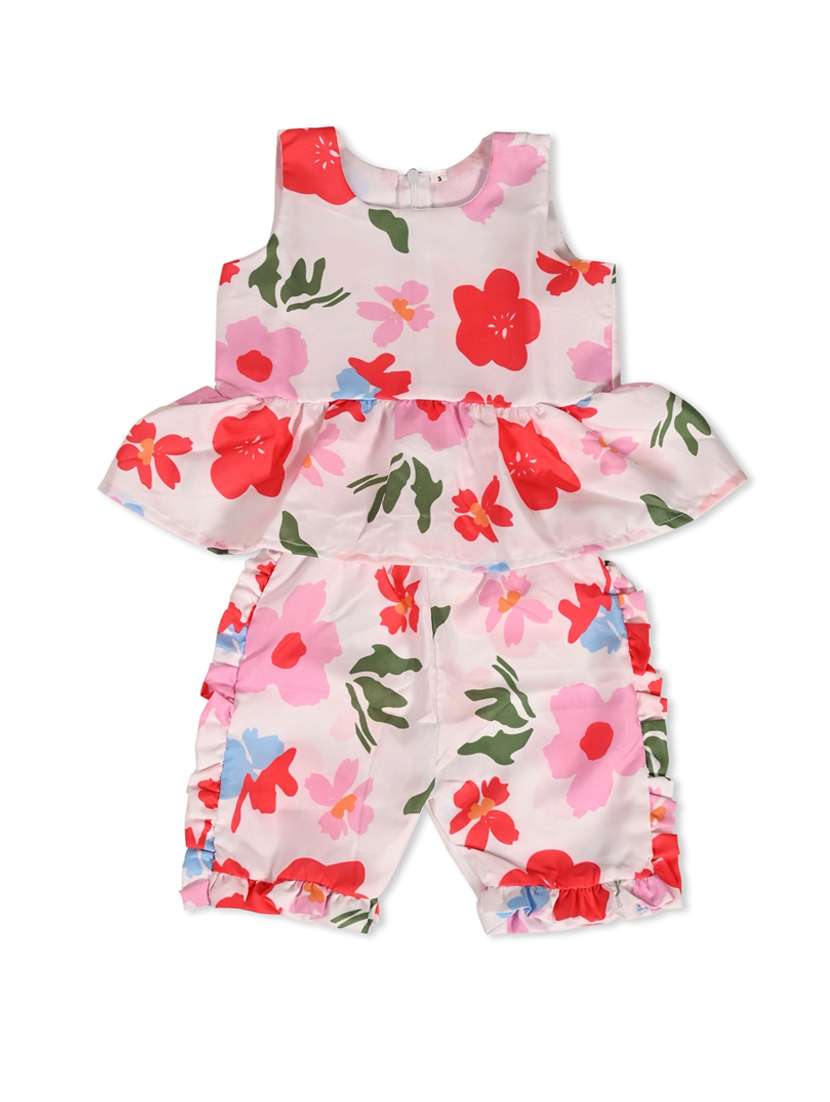 girl floral printed short set - 21613524 -  Standard Image - 2