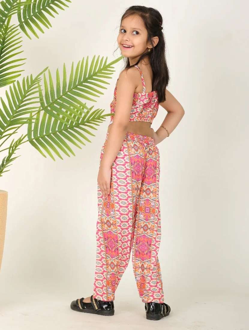 girls pink printed full length set - 21613526 -  Standard Image - 2