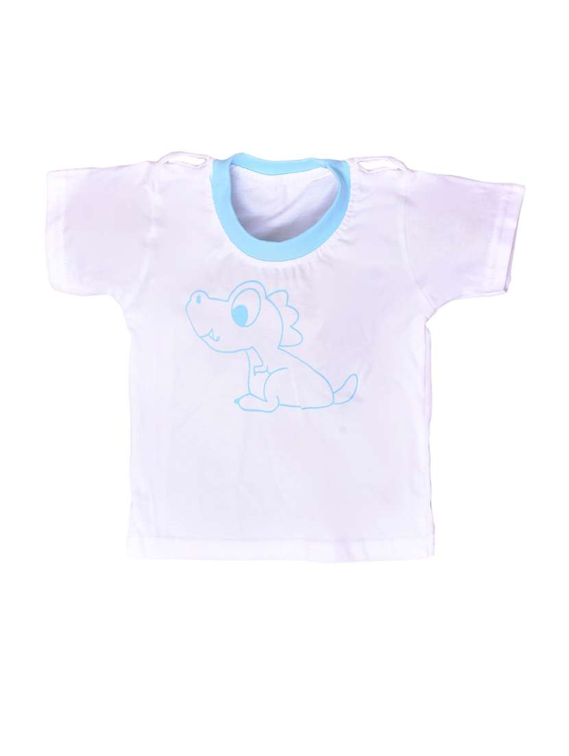 girls light blue printed dungarees with t-shirt - 21613533 -  Standard Image - 2