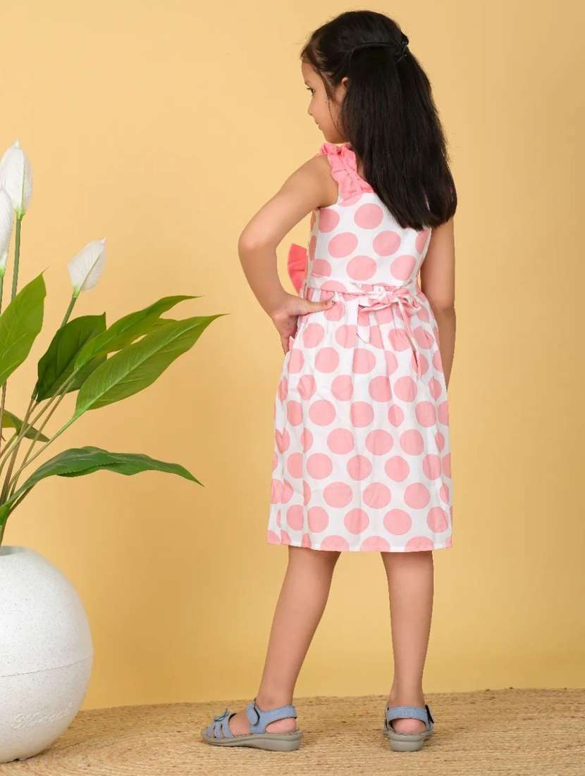 girls printed sleeveless frock - 21613546 -  Standard Image - 2