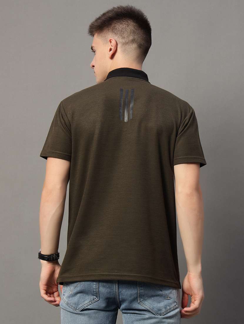 men regular fit plain polo t-shirt - 21613765 -  Standard Image - 2